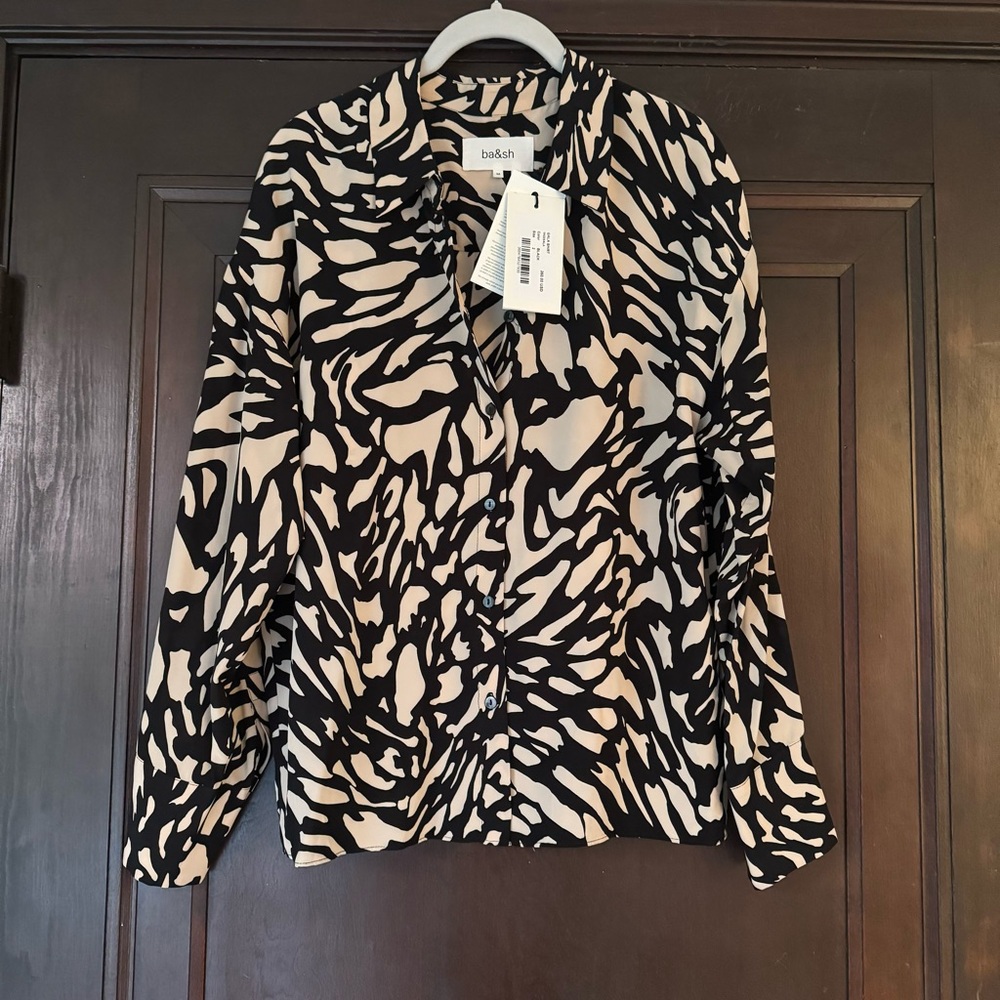 NWT ba&sh Chemise Gala Shirt, Size Medium